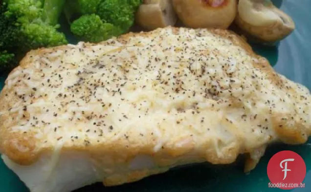 Alabote Assado Com Parmesão