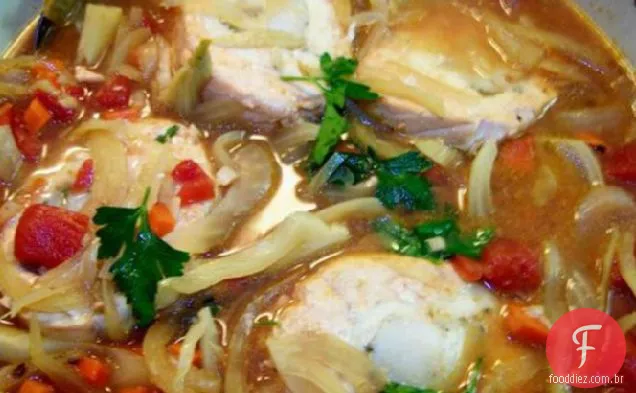 Ensopado de peixe e erva-doce