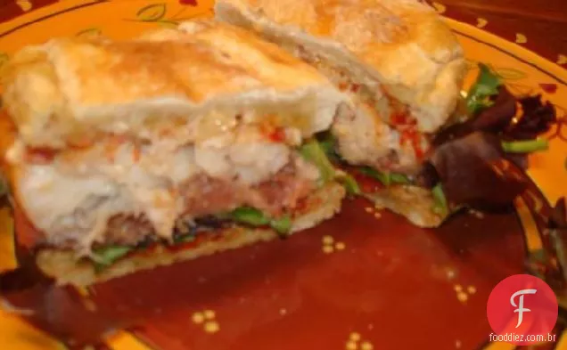 Sanduíches De Peixe Mediterrâneo