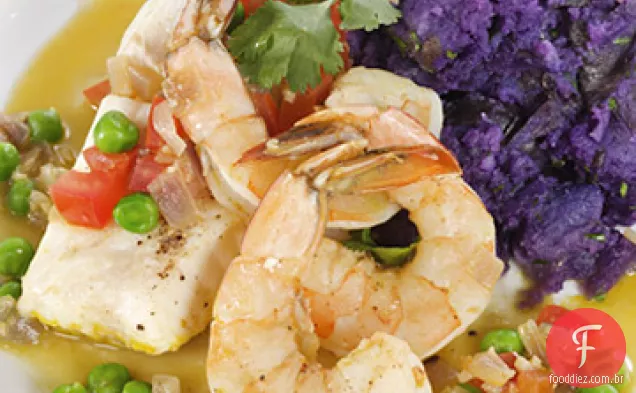 Peruano Sudado De Pescado (Ensopado De Peixe Peruano)