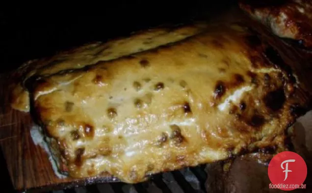 Alabote Com Maionese De Alho-Cobertura De Parmesão