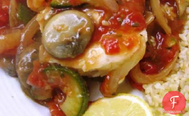 Alabote Coberto Com Vegetais