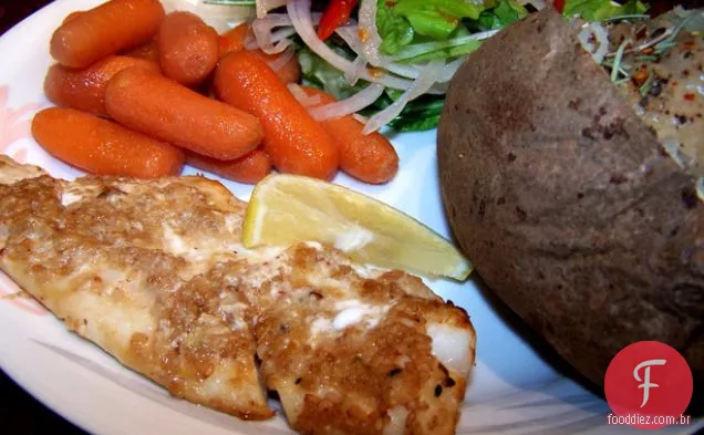 Filetes De Peixe Assados Crocantes