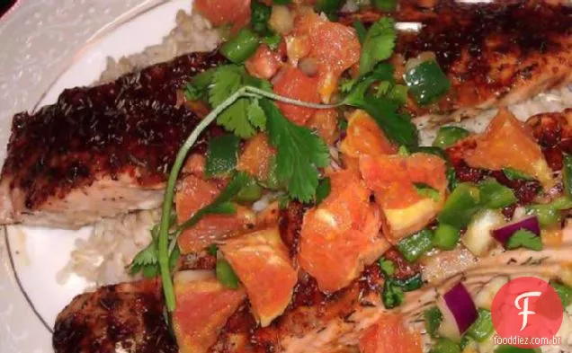 Salmão Cítrico Com Sabor De Laranja