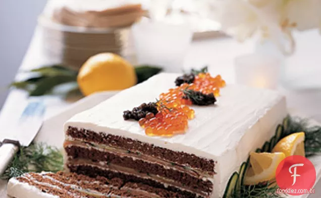 Bolo De Salmão Defumado