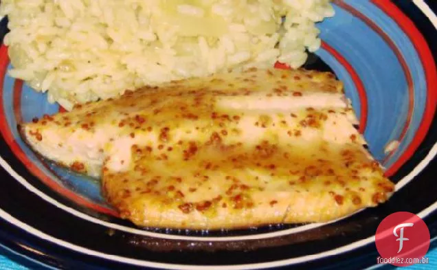 Filetes De Salmão Envidraçados De Bordo