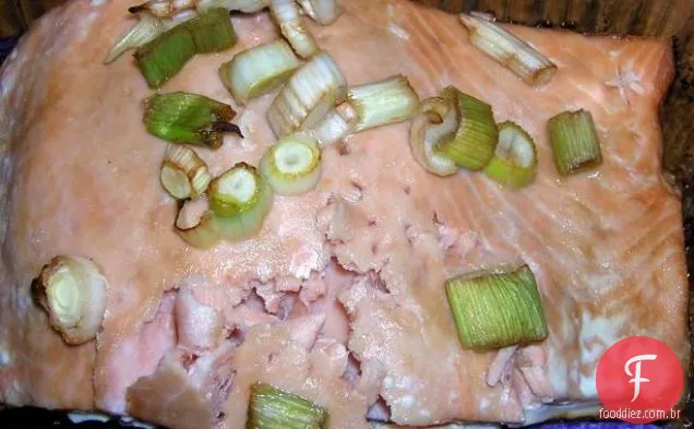 Salmão Teriyaki-Limão
