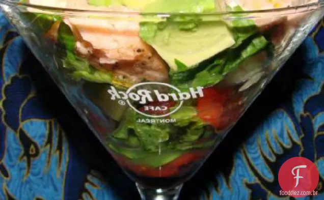 Martini de salmão para 2 (salada em um copo)