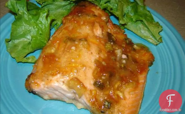 Salmão Com Azeite E Ervas