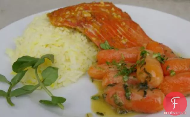 Maple Mustard Plank Salmon