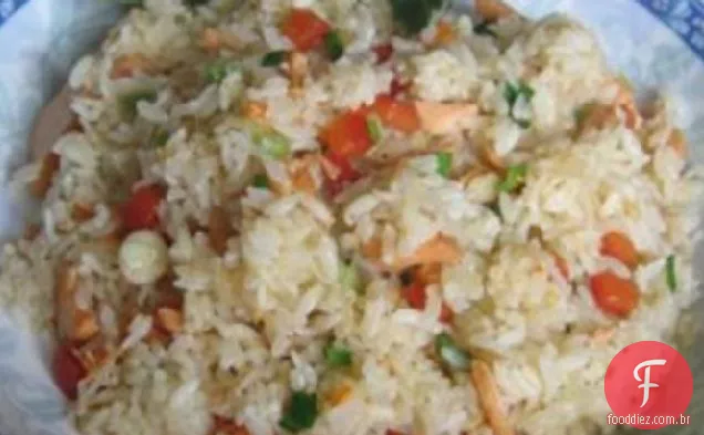 Arroz Frito Com Salmão