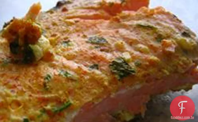 Iogurte-Filetes De Salmão Marinado (Dahi Machhali Masaledar)