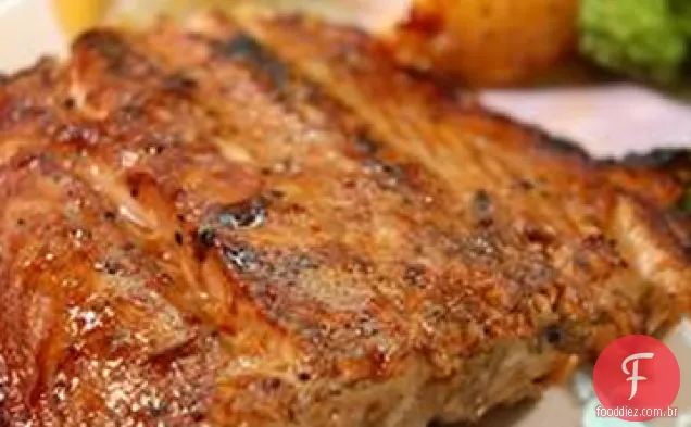 Salmão Marinado Grelhado