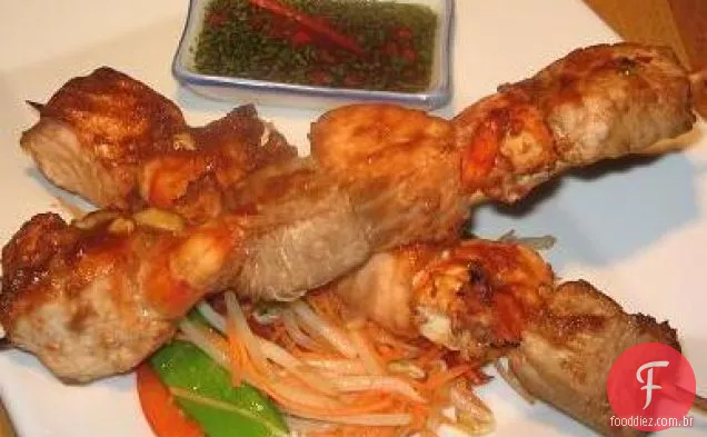 Parmesão e salsa crosta salmão