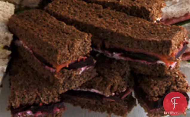 Receita De Sanduíches De Chá De Salmão Defumado