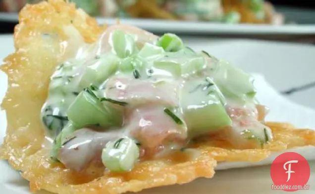 Copos De Parmesão De Salmão
