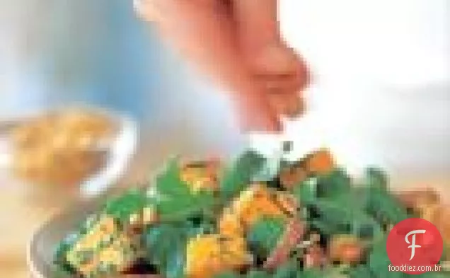 Salada De Rúcula, Abóbora E Salame