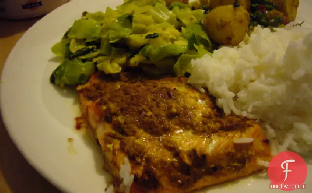 Curry De Salmão Com Mostarda
