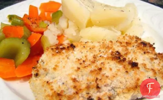 Filé De Salmão Com Crosta De Rábano