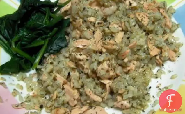 Risoto De Salmão Liso