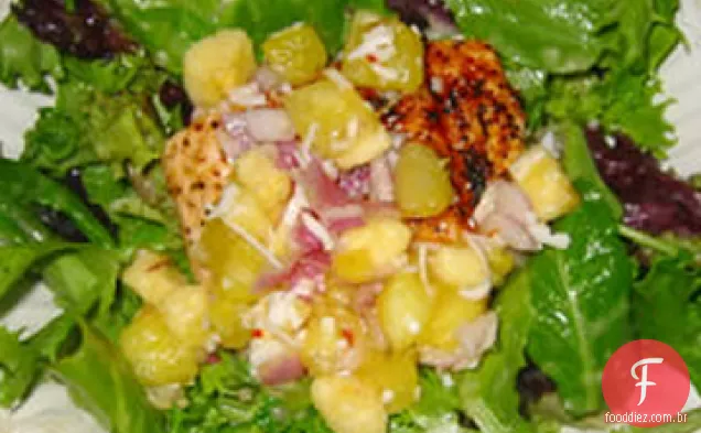 Salmão com Salsa de frutas por Jean Carper