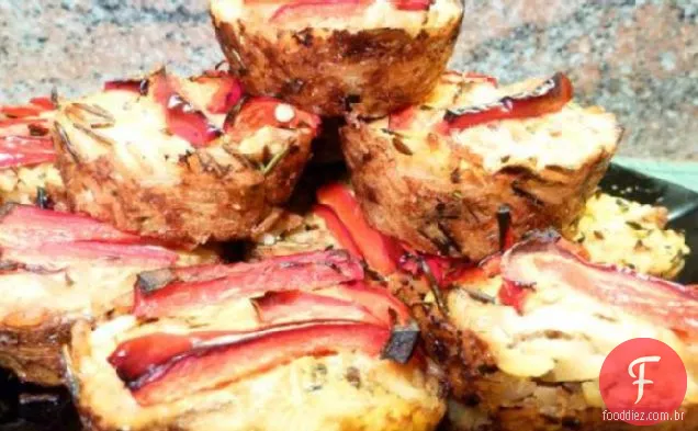sobras de muffins de arroz