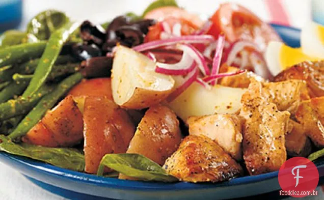 Salade Niçoise Salmão Grelhado