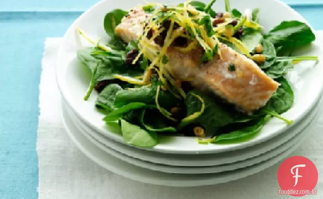 Salmão Assado Com Sabor De Limão
