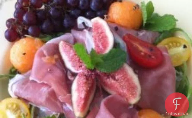 Prosciutto, Melão E Figos Frescos