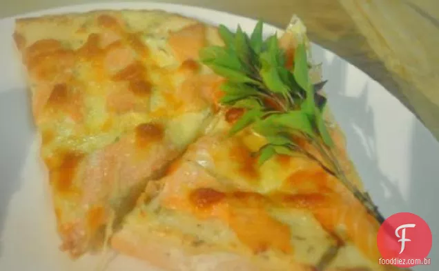 Pizza De Salmão Defumado