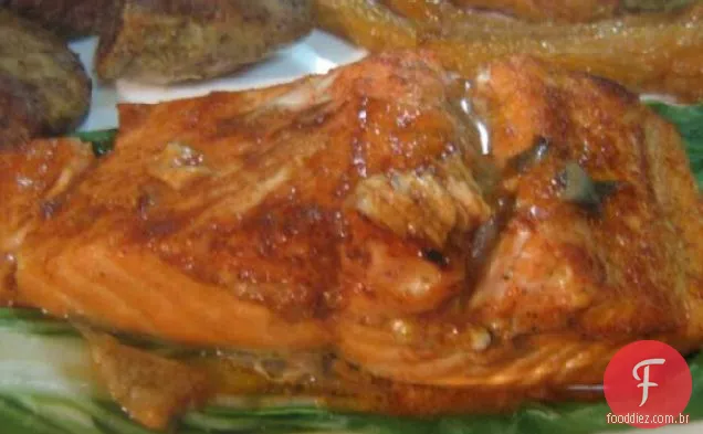 Salmão Torrado Com Citrinos