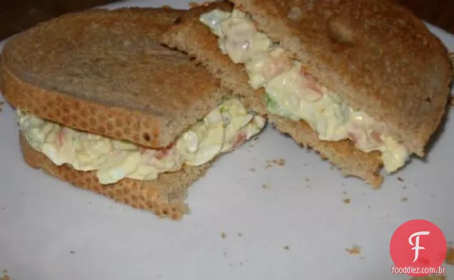 Salada De Ovo De Salmão Defumado