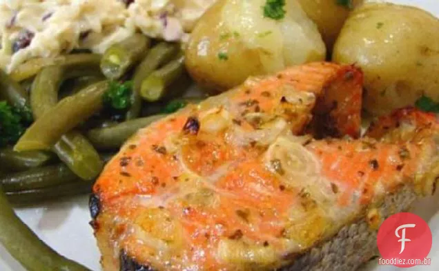 Bifes De Salmão Limoncello Grelhados