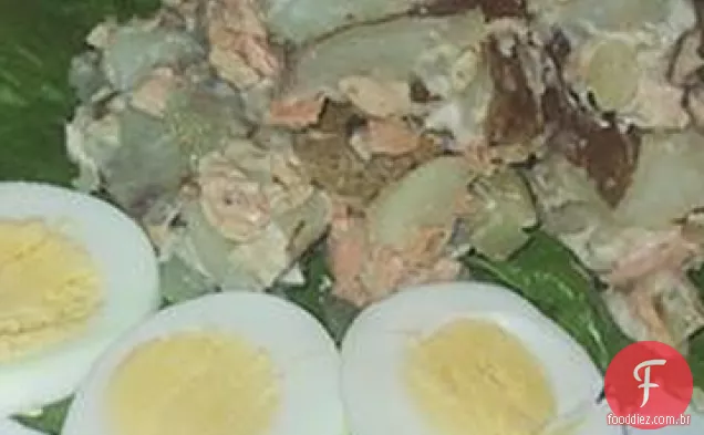 Salada russa de salmão e batata