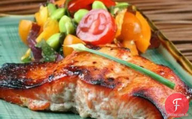 Salmão Miso Yaki (Observador De Peso Amigável-7 Pontos)