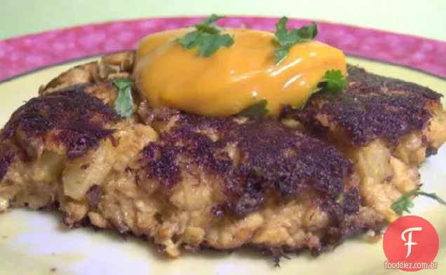 Bolos De Salmão Com Curry