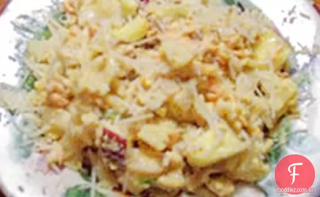 Salada De Macarrão De Salmão Com Curry