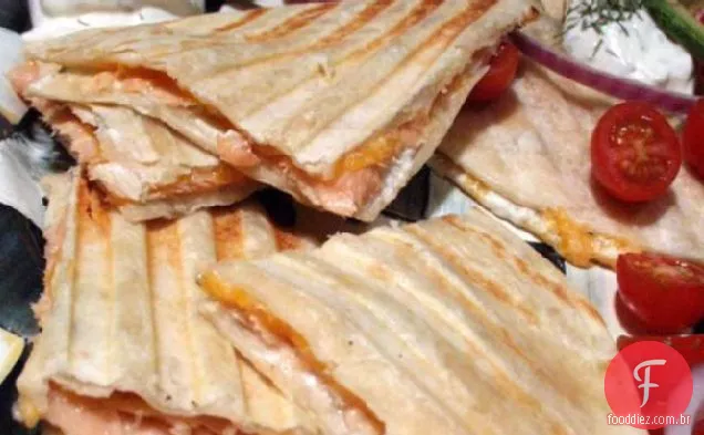 Quesadilla De Salmão Defumado