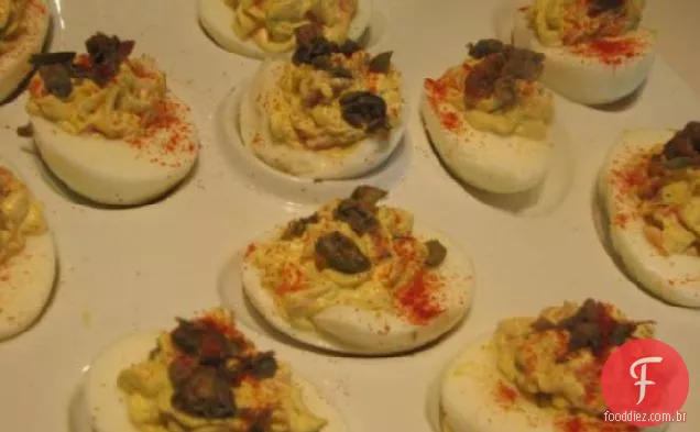Ovos Cozidos De Salmão Defumado
