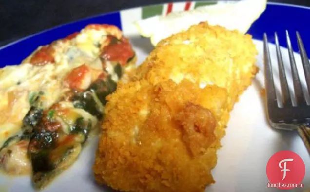 Salmão Com Crosta De Parmesão Assado