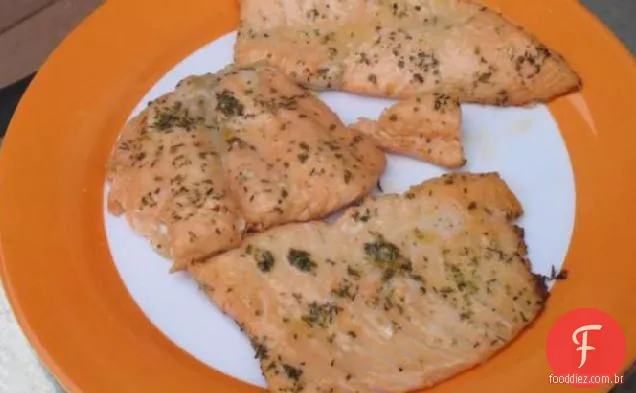 Salmão Grelhado Marinado