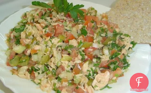 Salada De Salmão Com Baixo Teor De Gordura (Kosher-Pareve)