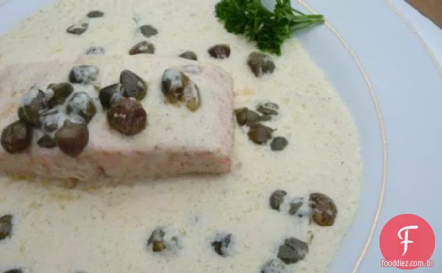 Salmão De South Beach Com Molho De Limão Cremoso Low Carb