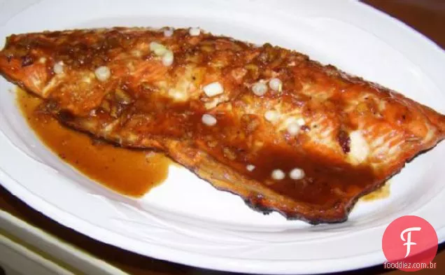 Marmelada Laranja Salmão Marinado, Frango. ou carne de porco