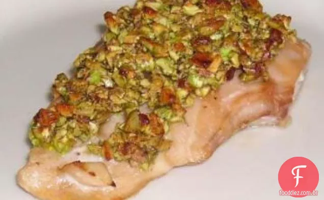 Salmão Assado Com Pistache