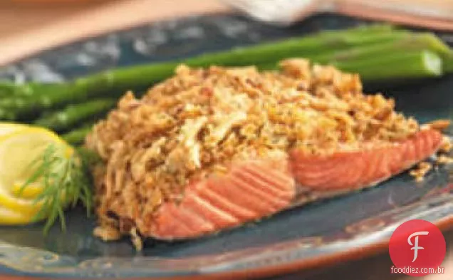 Salmão Crocante De Limão E Endro