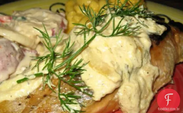 Salmão Assado Gravlax-Estilo