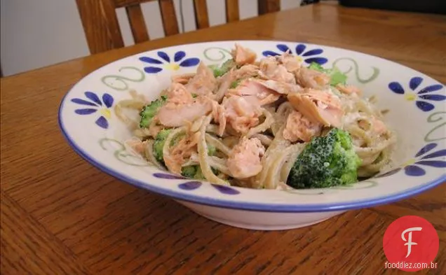 Salmon Ricotta Broccoli Linguini da Lisa