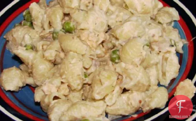 Macarrão De Salmão Favorito Das Crianças Com Ervilhas