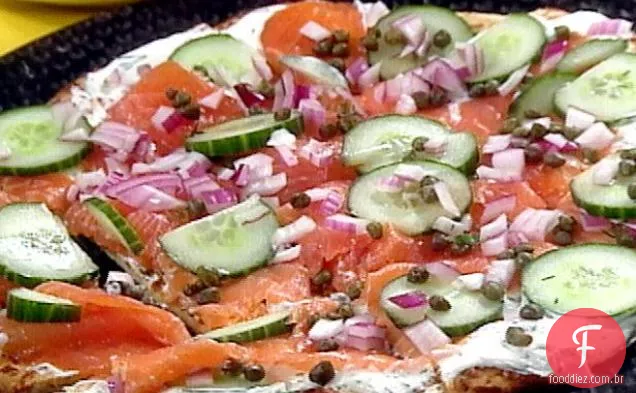 Pizza De Salmão Defumado